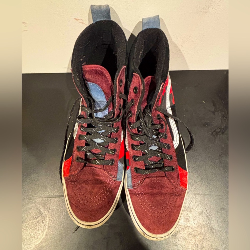 VANS MTX Red and Black High-Top Sneakers